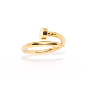 gold nail ring