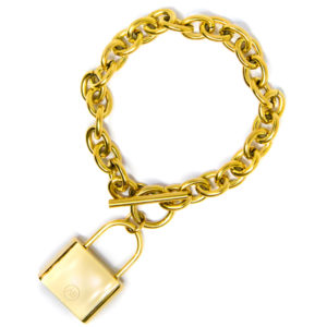 gold Locked Up bracelet